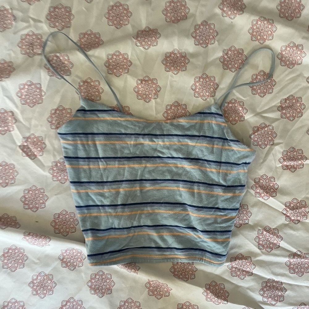 Blue tank top!